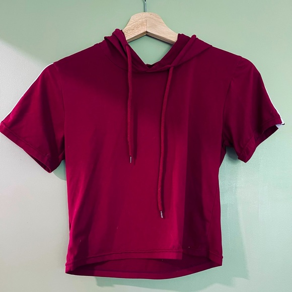 Sporty crop top hoodie - Picture 1 of 2